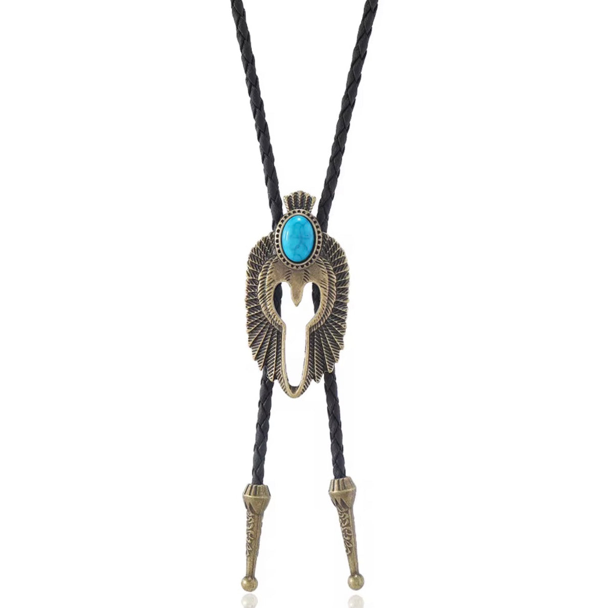 Brass Eagle Bolo Tie